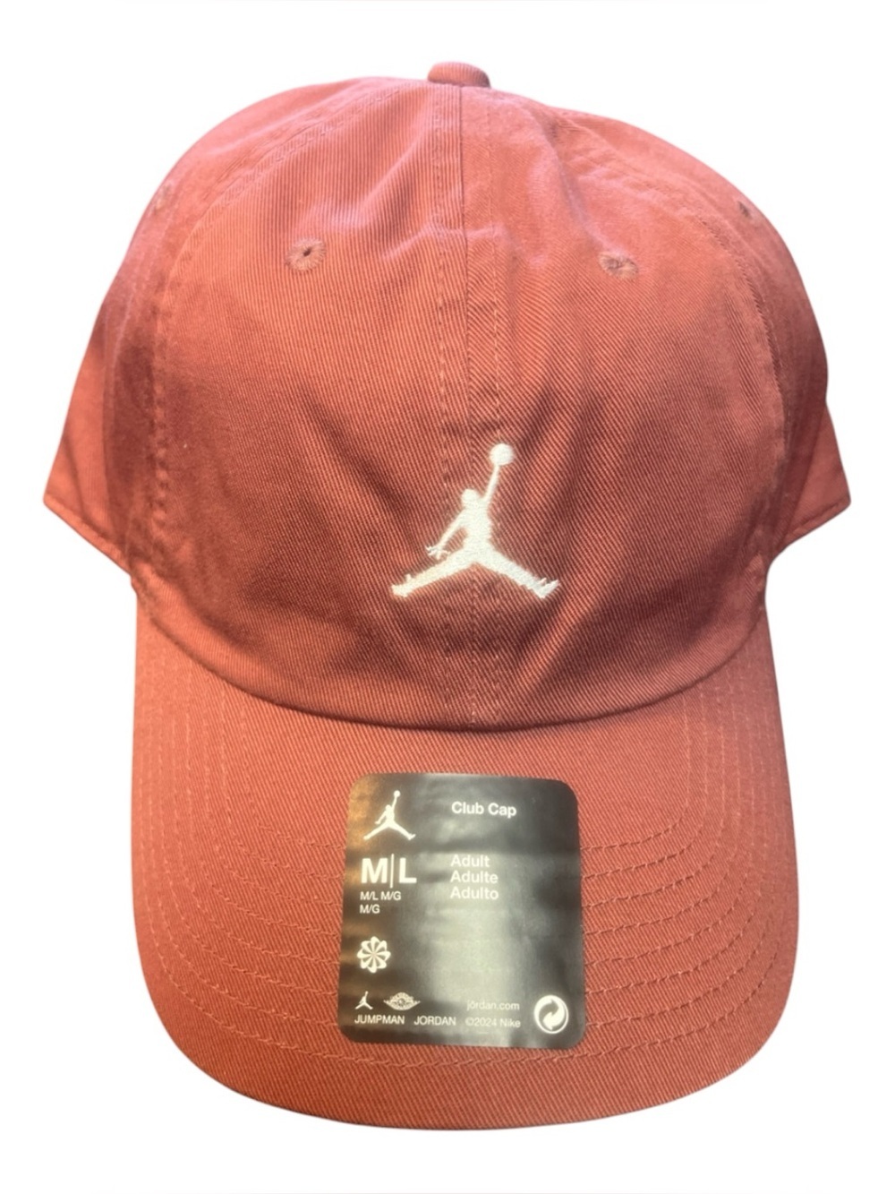 Jordan Men’s Rust Maroon Jumpman Club Cap buckle back